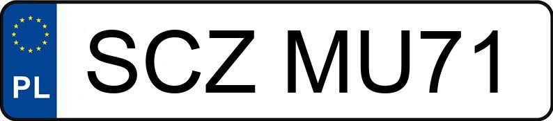 Numer rejestracyjny SCZ MU71 posiada MAZDA 5 - 2.0 MR`05 E4 Exclusive - SCZMU71