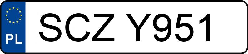 Numer rejestracyjny SCZ Y951 posiada KTM Enduro od 600 do 1000 ccm 625 SMC - SCZY951