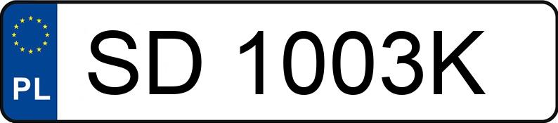 Numer rejestracyjny SD 1003K posiada BMW 330D - SD1003K