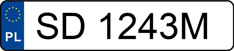 Numer rejestracyjny SD 1243M posiada KIA SOUL - SD1243M