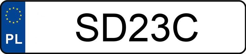 Numer rejestracyjny SD 23C posiada MERCEDES-BENZ S 420 126 SEC - SD23C