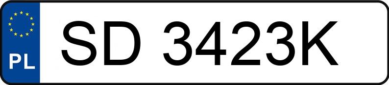 Numer rejestracyjny SD 3423K posiada RENAULT Laguna III 2.0 dCi MR`07 E4 Authentique 130 - SD3423K