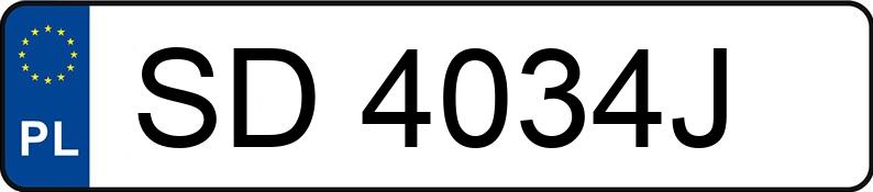 Numer rejestracyjny SD 4034J posiada SKODA Superb II 2.0 TDI-CR MR`14 E5 Elegance 4x4 - SD4034J