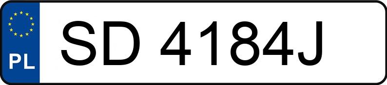 Numer rejestracyjny SD 4184J posiada AUDI A3 - SD4184J