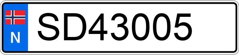 Numer rejestracyjny SD43005 posiada VOLVO V70 BW6940??