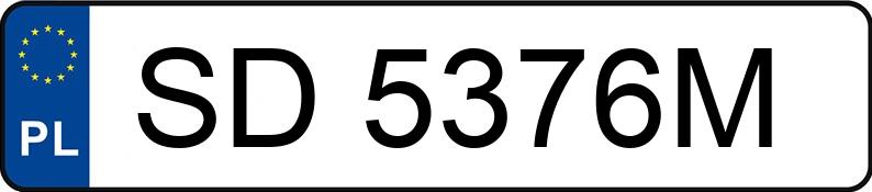 Numer rejestracyjny SD 5376M posiada RENAULT TRAFIC - SD5376M