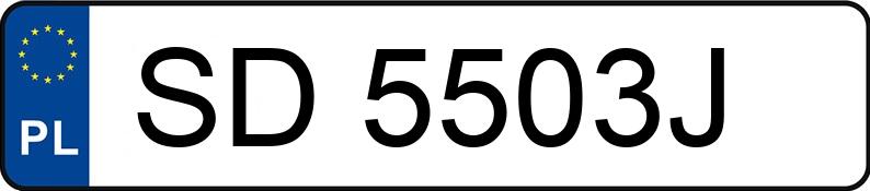 Numer rejestracyjny SD 5503J posiada AUDI A4 - SD5503J