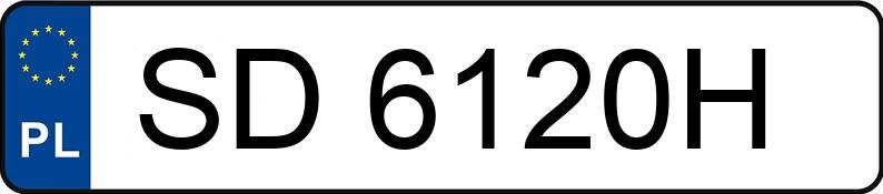 Numer rejestracyjny SD 6120H posiada VOLKSWAGEN Golf V 1.9 TDi MR`03 E4 Trendline M6 - SD6120H