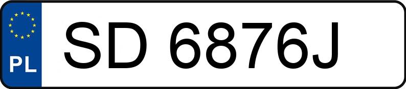 Numer rejestracyjny SD 6876J posiada AUDI A4 1.9 TDi Kat. MR`00 E3 8E A4 1.9 TDi Kat. MR`00 E3 8E - SD6876J