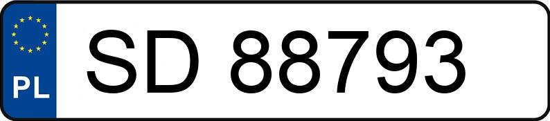 Numer rejestracyjny SD 88793 posiada SUZUKI SWIFT - SD88793 Numer rejestracyjny SD 88793 posiada SUZUKI SWIFT - SD88793
