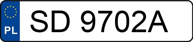 Numer rejestracyjny SD 9702A posiada HONDA CIVIC - SD9702A