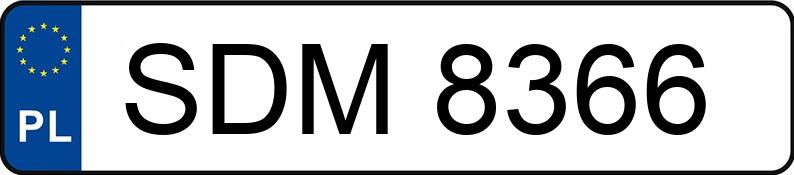 O número de registro SDM 8366 tem FSO Polonez Truck Diesel MR`93 2.3t 1.9 GLD - SDM8366