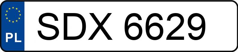 Numer rejestracyjny SDX 6629 posiada FIAT BRAVA 1.4KAT - SDX6629