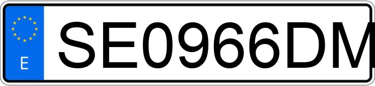 Numer rejestracyjny SE0966DM posiada PEUGEOT 106