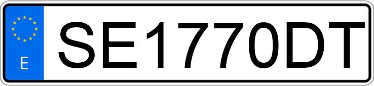 Numer rejestracyjny SE1770DT posiada AUDI A6