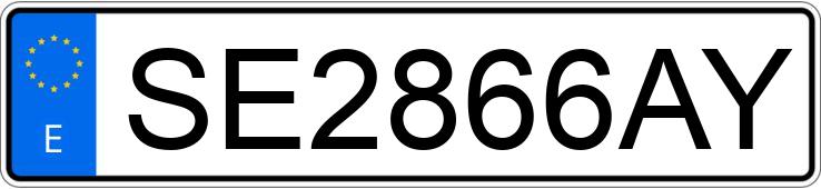 Numer rejestracyjny SE2866AY posiada RENAULT 4 Numer rejestracyjny SE2866AY posiada RENAULT 4