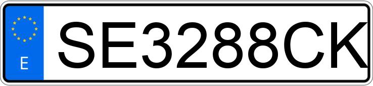 Numer rejestracyjny SE3288CK posiada FORD ESCORT