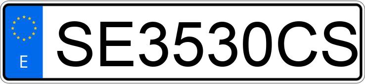 Numer rejestracyjny SE3530CS posiada MERCEDES 250 (124)
