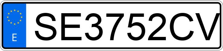 Numer rejestracyjny SE3752CV posiada NISSAN PRIMERA