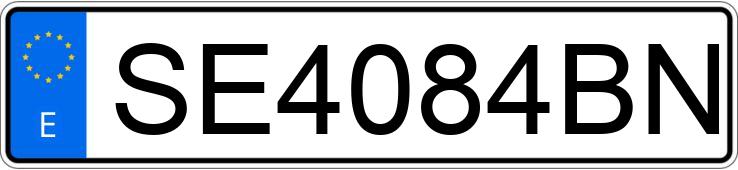 Numer rejestracyjny SE4084BN posiada MERCEDES 200 (123)