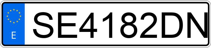 Numer rejestracyjny SE4182DN posiada RENAULT MEGANE