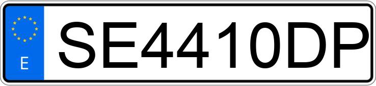 Numer rejestracyjny SE4410DP posiada SEAT IBIZA Numer rejestracyjny SE4410DP posiada SEAT IBIZA