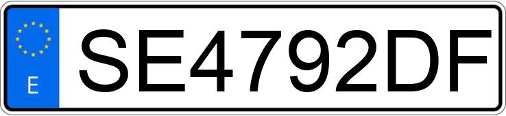 Numer rejestracyjny SE4792DF posiada RENAULT MEGANE