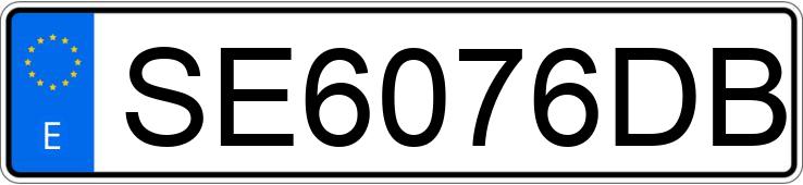 Numer rejestracyjny SE6076DB posiada BMW SERIE 3