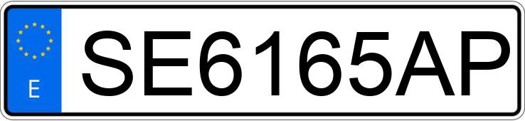 Numer rejestracyjny SE6165AP posiada SEAT MALAGA BRISA