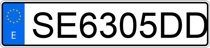 Numer rejestracyjny SE6305DD posiada FIAT DUCATO