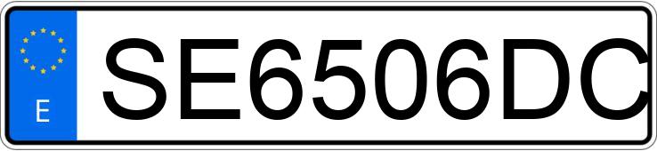 Numer rejestracyjny SE6506DC posiada AUDI A3