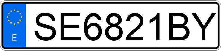 Numer rejestracyjny SE6821BY posiada VOLKSWAGEN GOLF