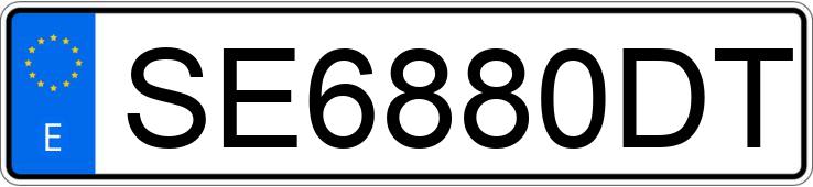 Numer rejestracyjny SE6880DT posiada FORD ESCORT