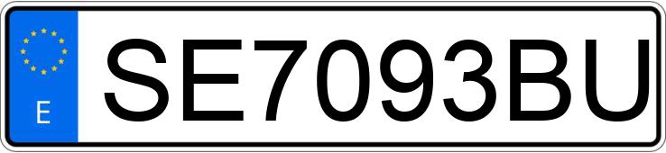 Numer rejestracyjny SE7093BU posiada SEAT IBIZA Numer rejestracyjny SE7093BU posiada SEAT IBIZA