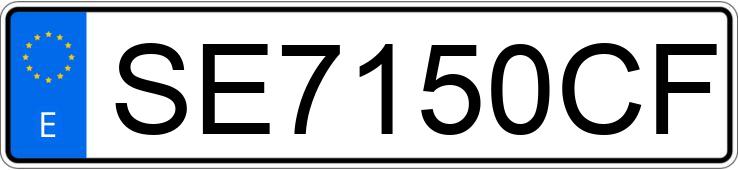 Numer rejestracyjny SE7150CF posiada NISSAN TERRANO II