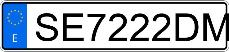 Numer rejestracyjny SE7222DM posiada OPEL ZAFIRA