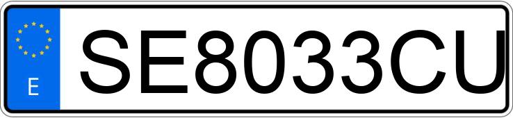 Numer rejestracyjny SE8033CU posiada PEUGEOT 306