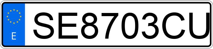 Numer rejestracyjny SE8703CU posiada NISSAN MICRA