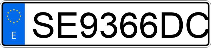 Numer rejestracyjny SE9366DC posiada PEUGEOT EXPERT