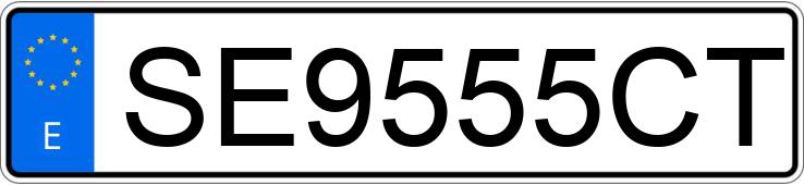 Numer rejestracyjny SE9555CT posiada MAZDA MPV