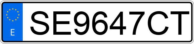 Numer rejestracyjny SE9647CT posiada VOLKSWAGEN GOLF