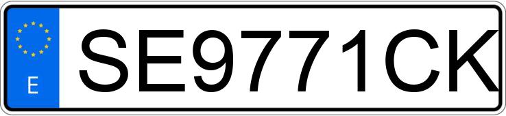 Numer rejestracyjny SE9771CK posiada NISSAN TERRANO