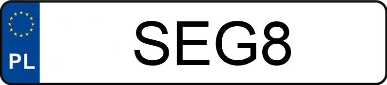 Numer rejestracyjny SEG 8 posiada MASERATI GRANTURISMO MC - SEG8