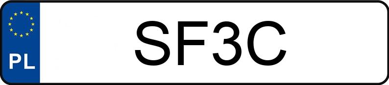 Numer rejestracyjny SF 3C posiada RAM 1500 - SF3C