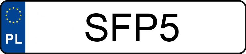 Numer rejestracyjny SFP 5 posiada DODGE CHALLENGER - SFP5 Numer rejestracyjny SFP 5 posiada DODGE CHALLENGER - SFP5
