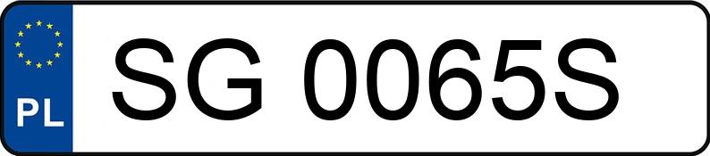 Numer rejestracyjny SG 0065S posiada MAZDA 6 - SG0065S Numer rejestracyjny SG 0065S posiada MAZDA 6 - SG0065S