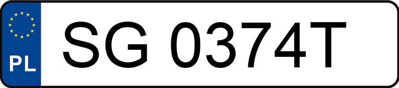 Numer rejestracyjny SG 0374T posiada BMW 728 I - SG0374T Numer rejestracyjny SG 0374T posiada BMW 728 I - SG0374T