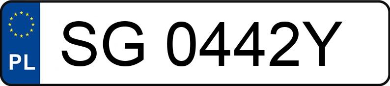 Numer rejestracyjny SG 0442Y posiada VOLVO FH - SG0442Y