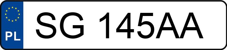 Numer rejestracyjny SG 145AA posiada BMW 318D - SG145AA Numer rejestracyjny SG 145AA posiada BMW 318D - SG145AA