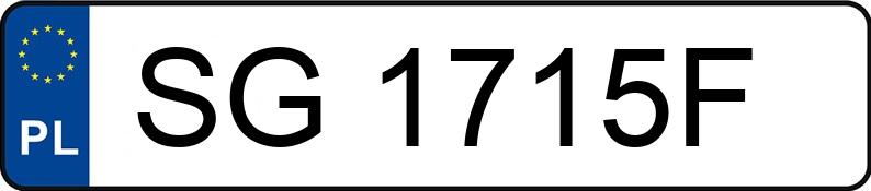 Numer rejestracyjny SG 1715F posiada BMW 320 D - SG1715F